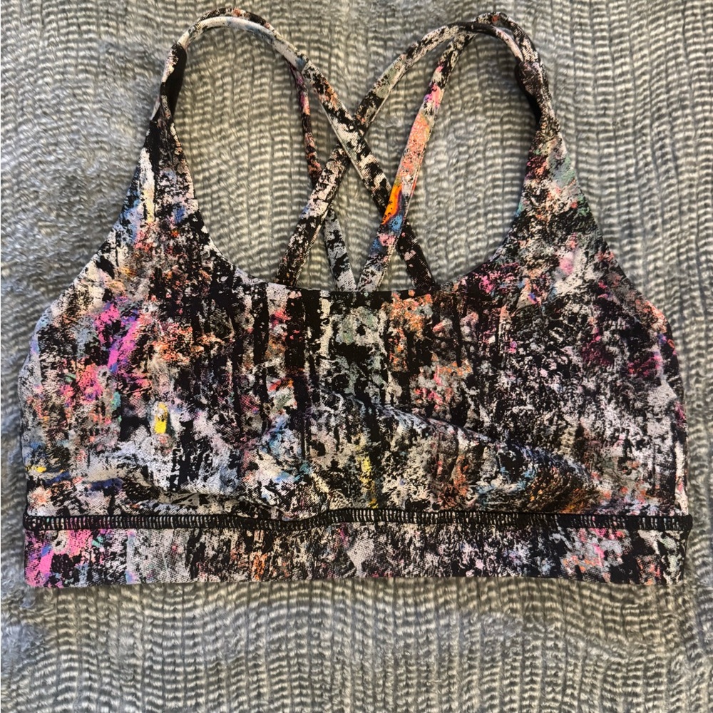 Lululemon Colorful Abstract Sports Bra